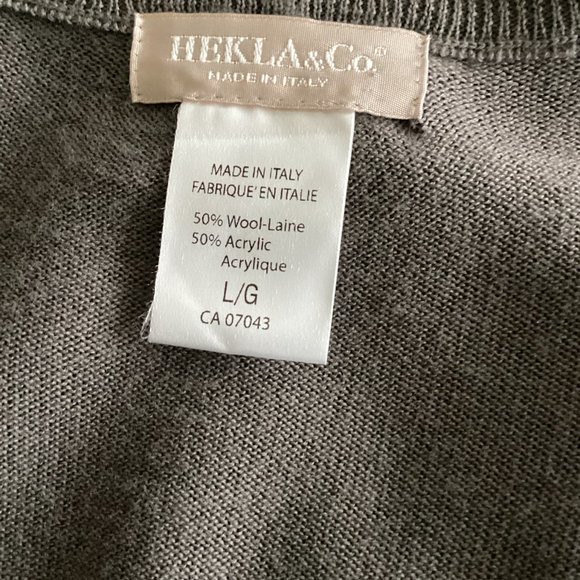 Wool Blend Mock Turtleneck with Side Ruffle - Picture 5 of 5